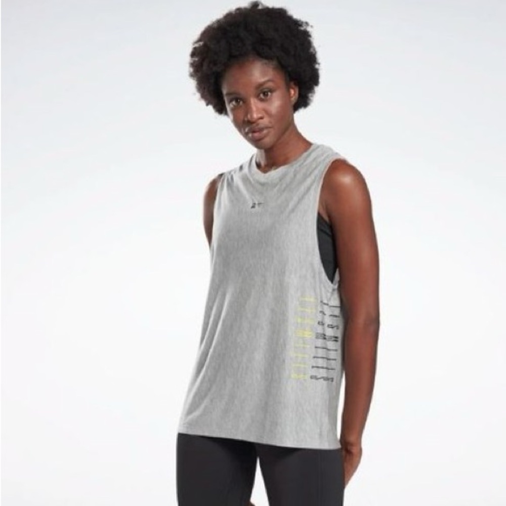 Reebok Les Mills Gray muscle Women's Top